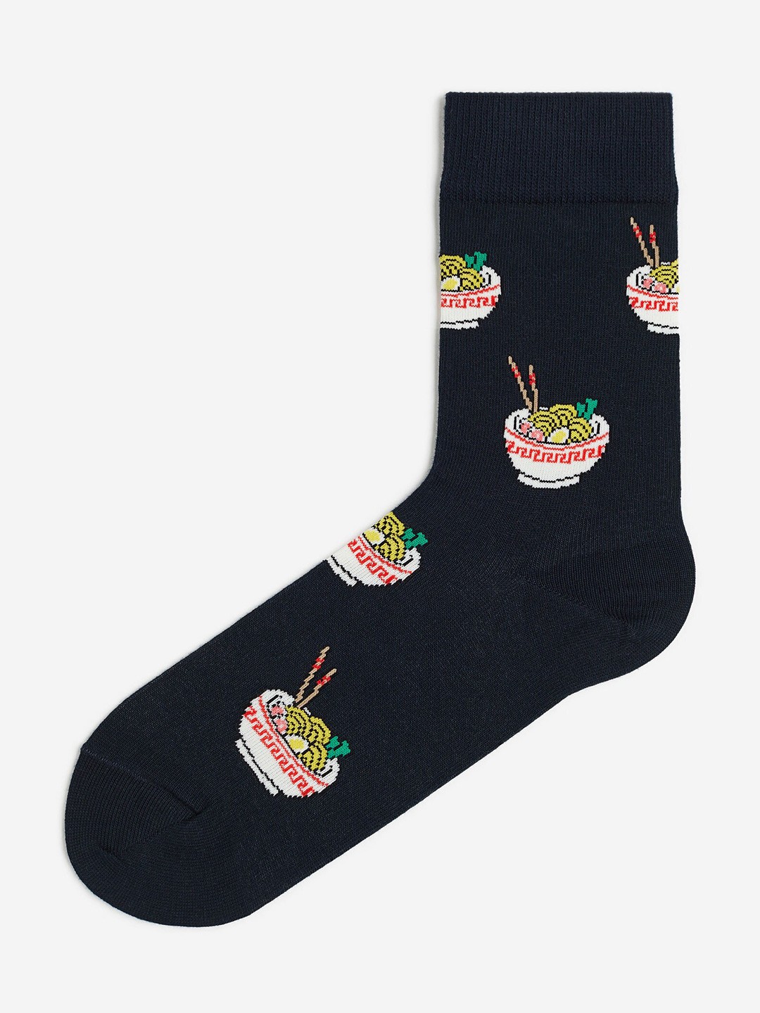 

H&M Patterned Socks, Black