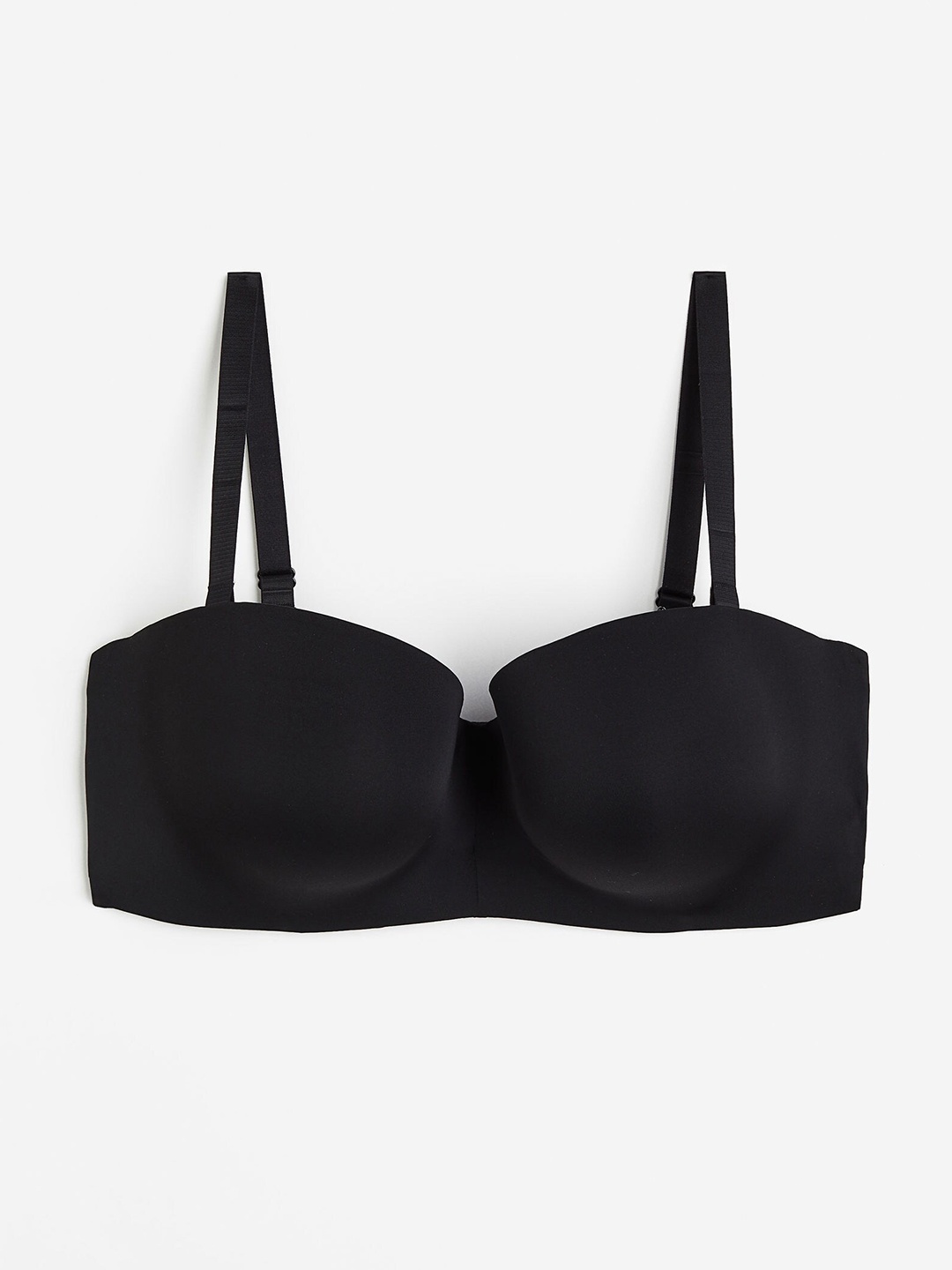 

H&M Padded Microfibre Balconette Bra, Black
