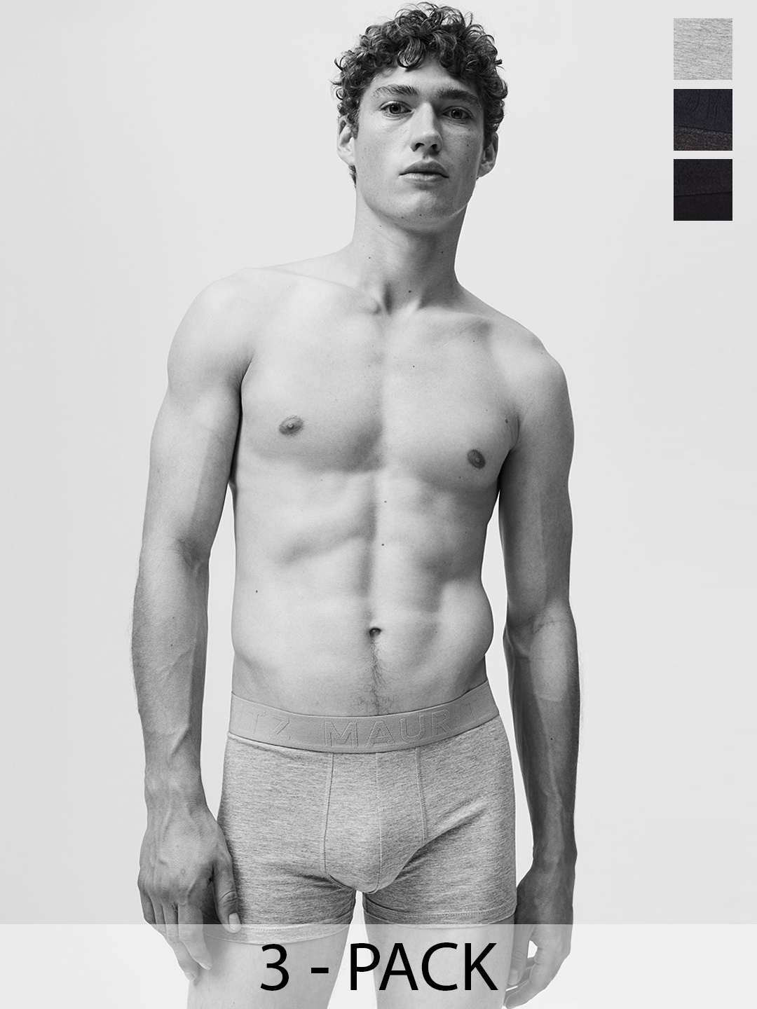 

H&M 3-Pack Xtra Life short trunks, Grey