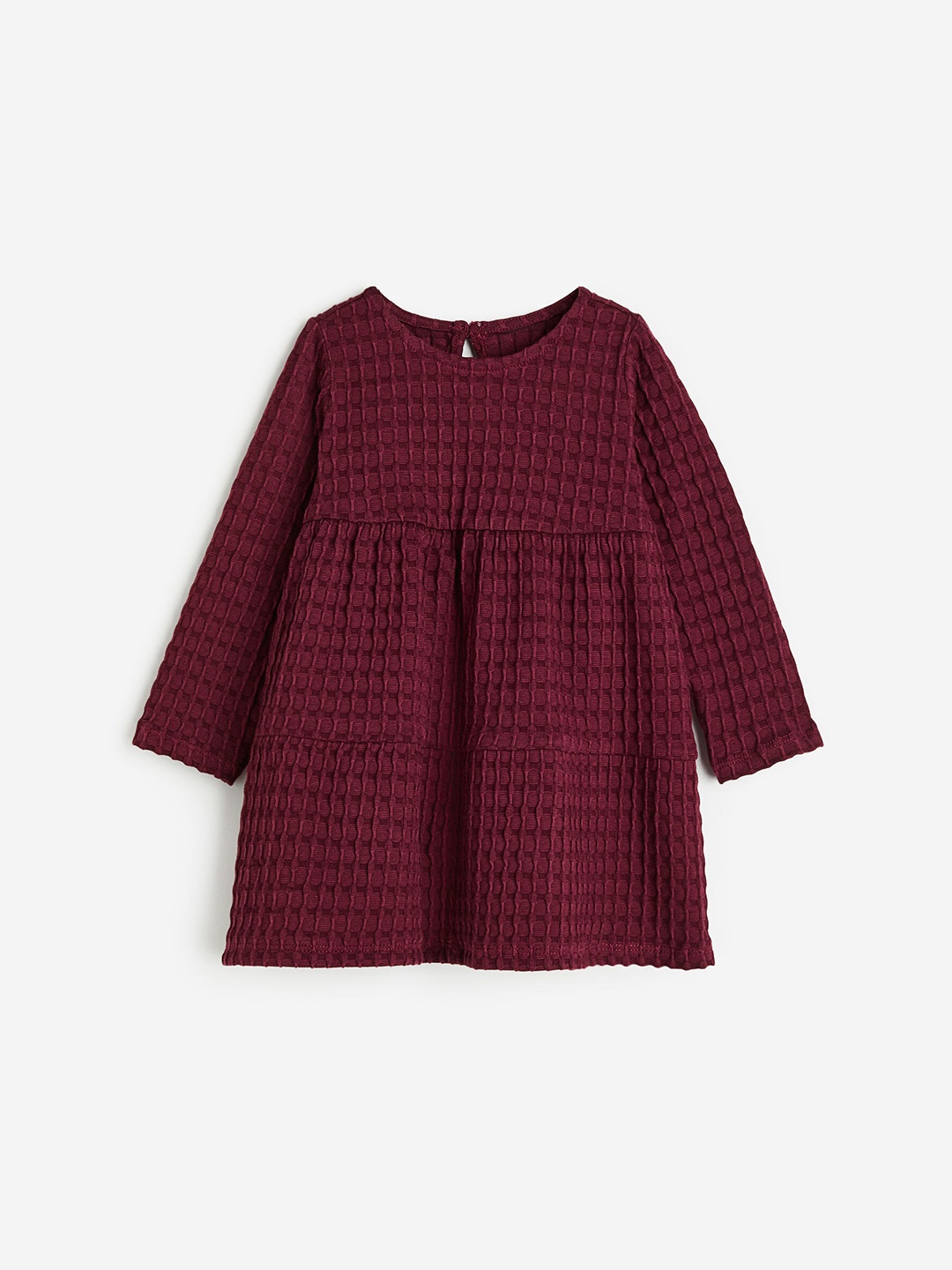 

H&M Girls Cotton Jersey Dress, Maroon