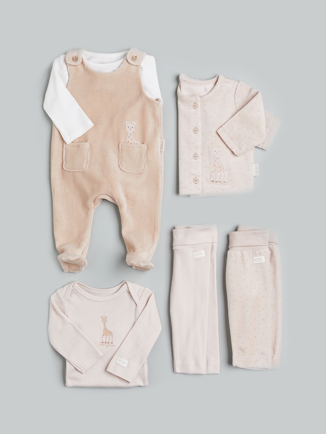 

H&M Boys 2-Piece Cotton Jersey Set, Beige