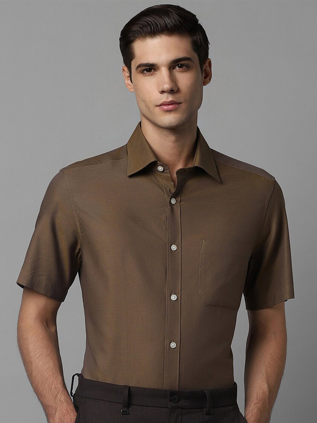 

Louis Philippe Classic Formal Shirt, Khaki