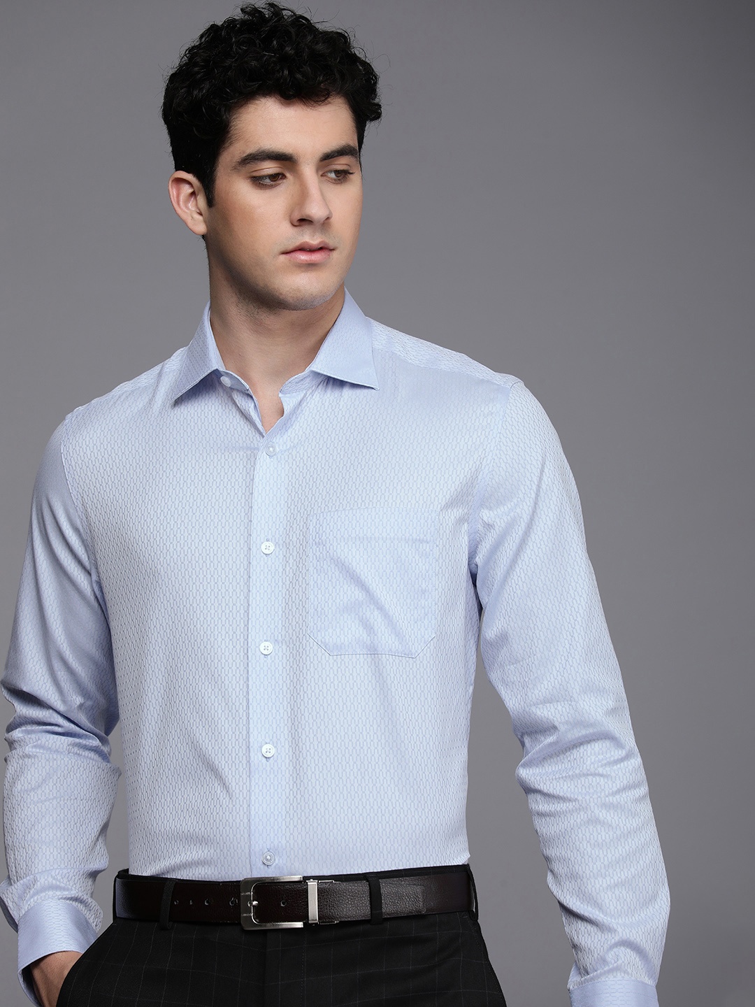 

Louis Philippe Classic Opaque Formal Shirt, Blue
