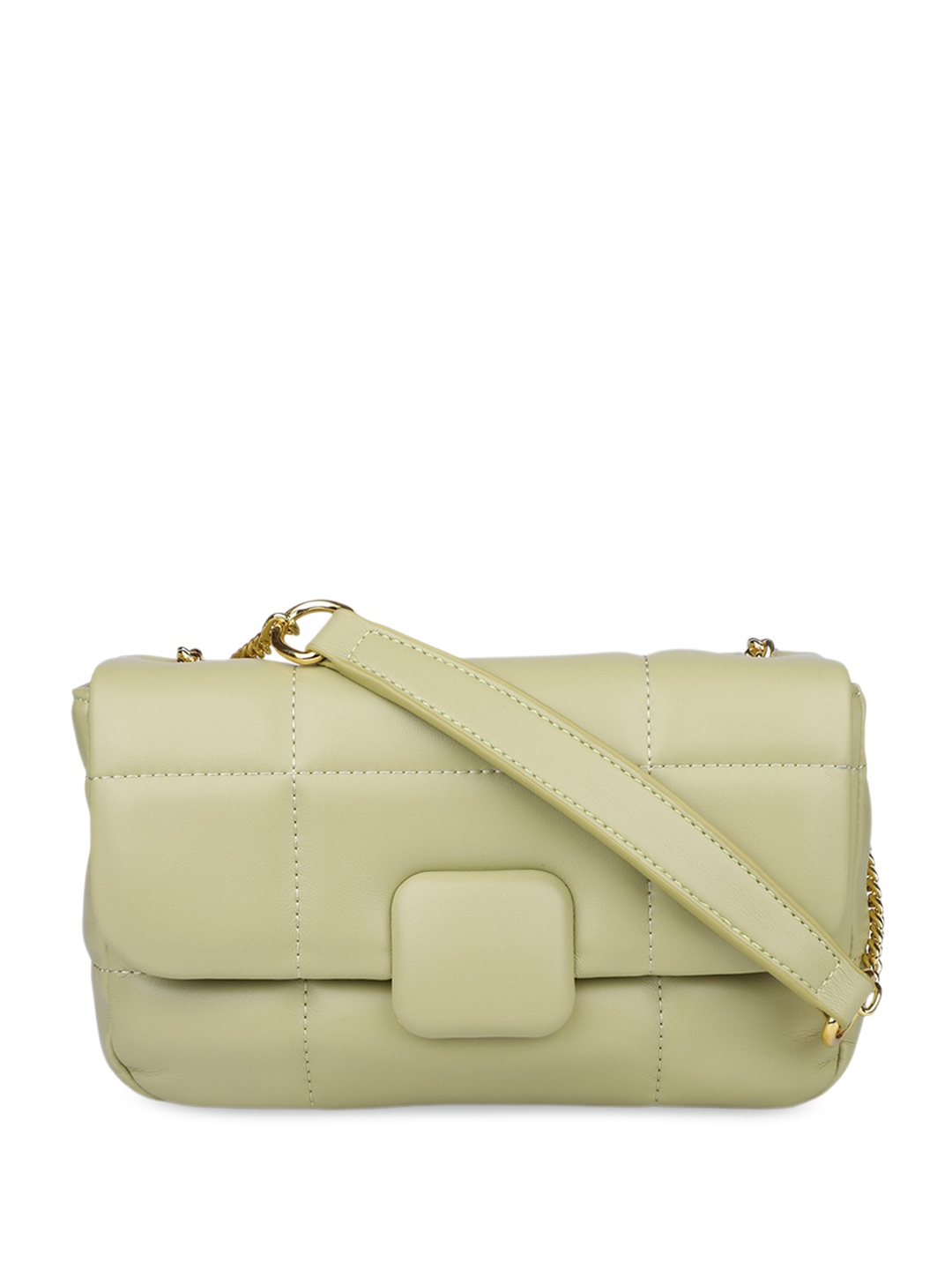 

Inc 5 Textured Synthetic Leather Sling Bag With Quilted, Green