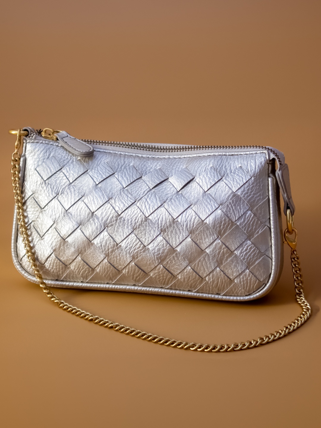 

Inc 5 Textured Shoulder Strap Purse Clutch, Gold