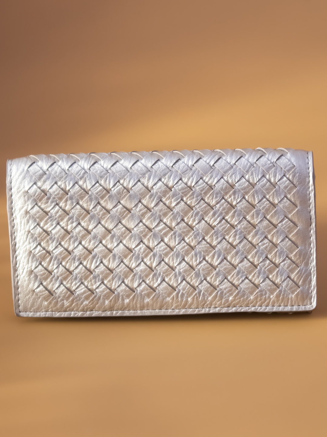 

Inc 5 Textured Synthetic Leather Envelope, Gold