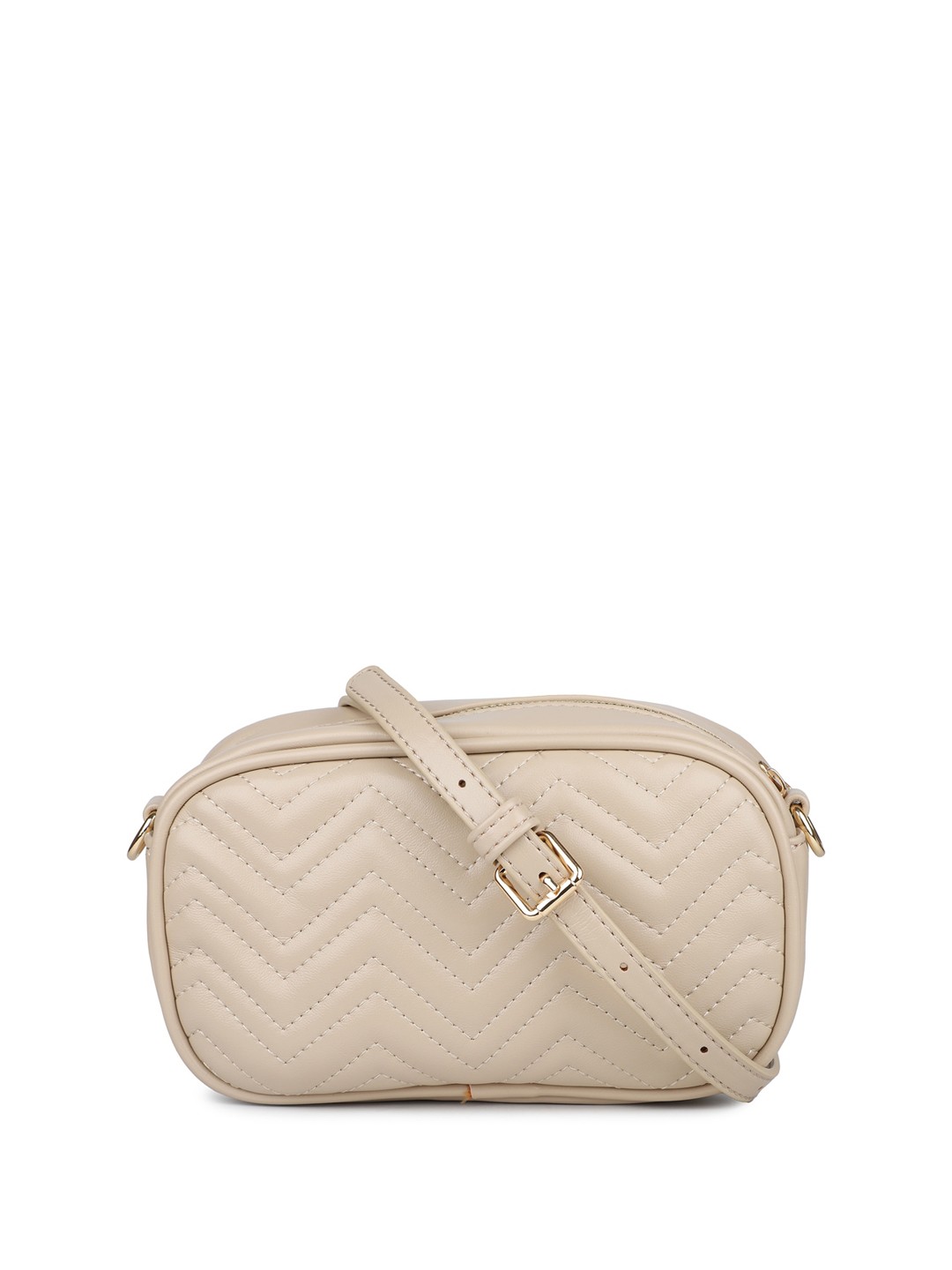 

Inc 5 Quilted Structured Sling Bag, Beige