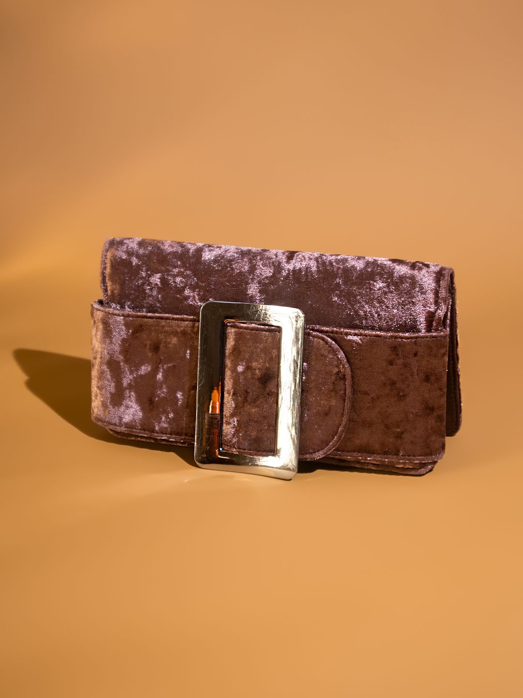 

Inc 5 Clutches Foldover, Brown