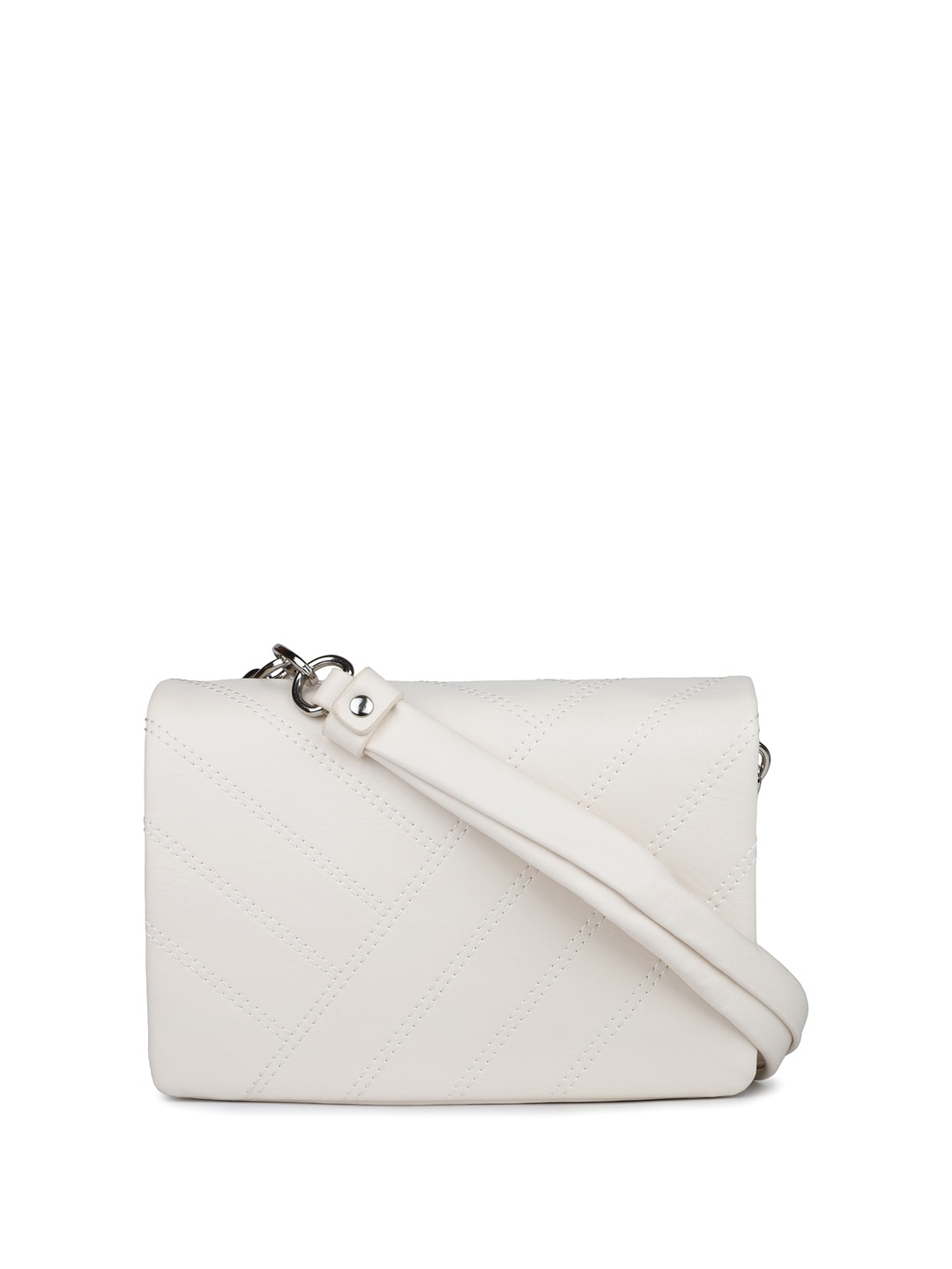 

Inc 5 Textured Structured Sling Bag, Off white