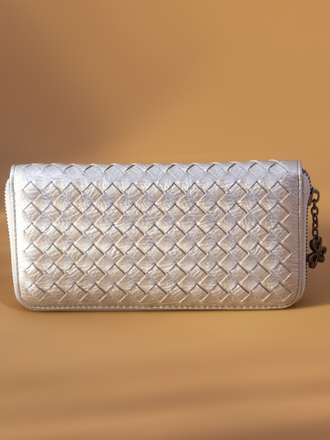

Inc 5 Textured Zip Around Clutch, Gold