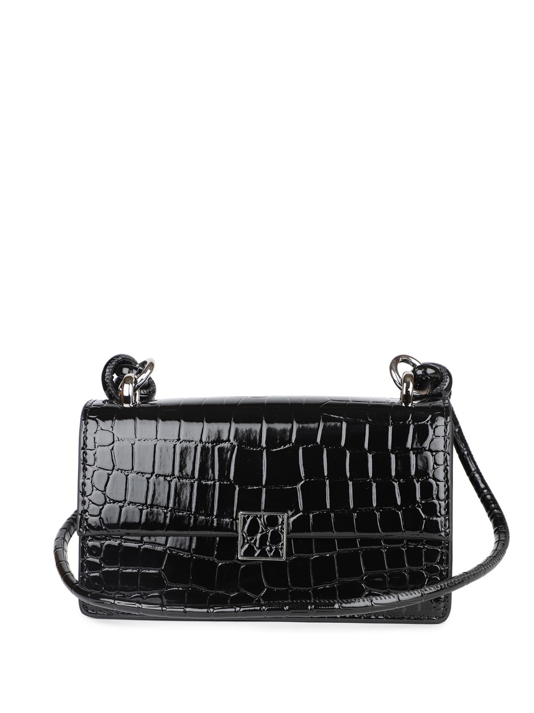 

Inc 5 Textured Structured Sling Bag, Black