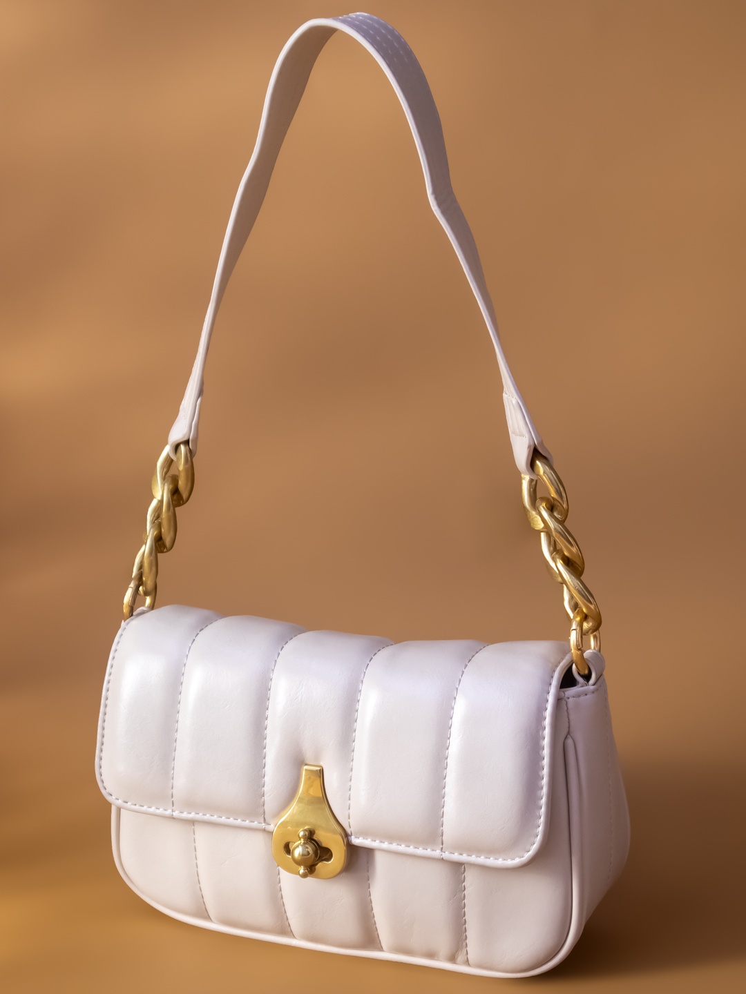 

Inc 5 Beige Textured Sling Bag