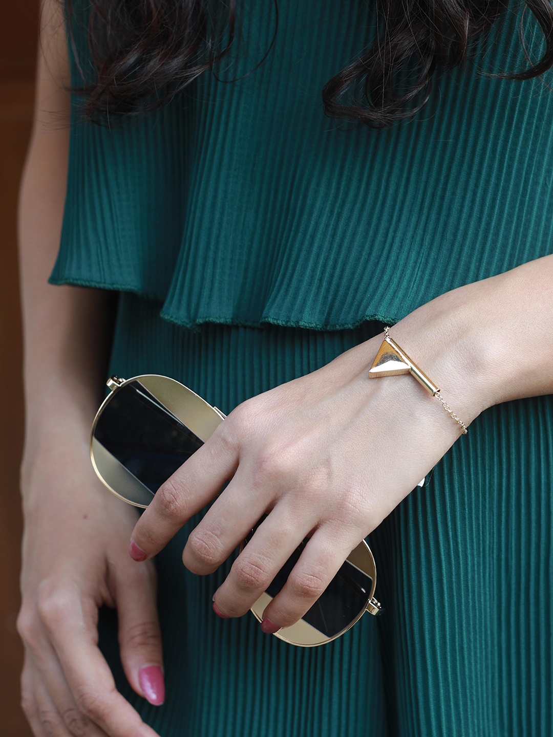

Rhea Gold Plated Link Bracelet