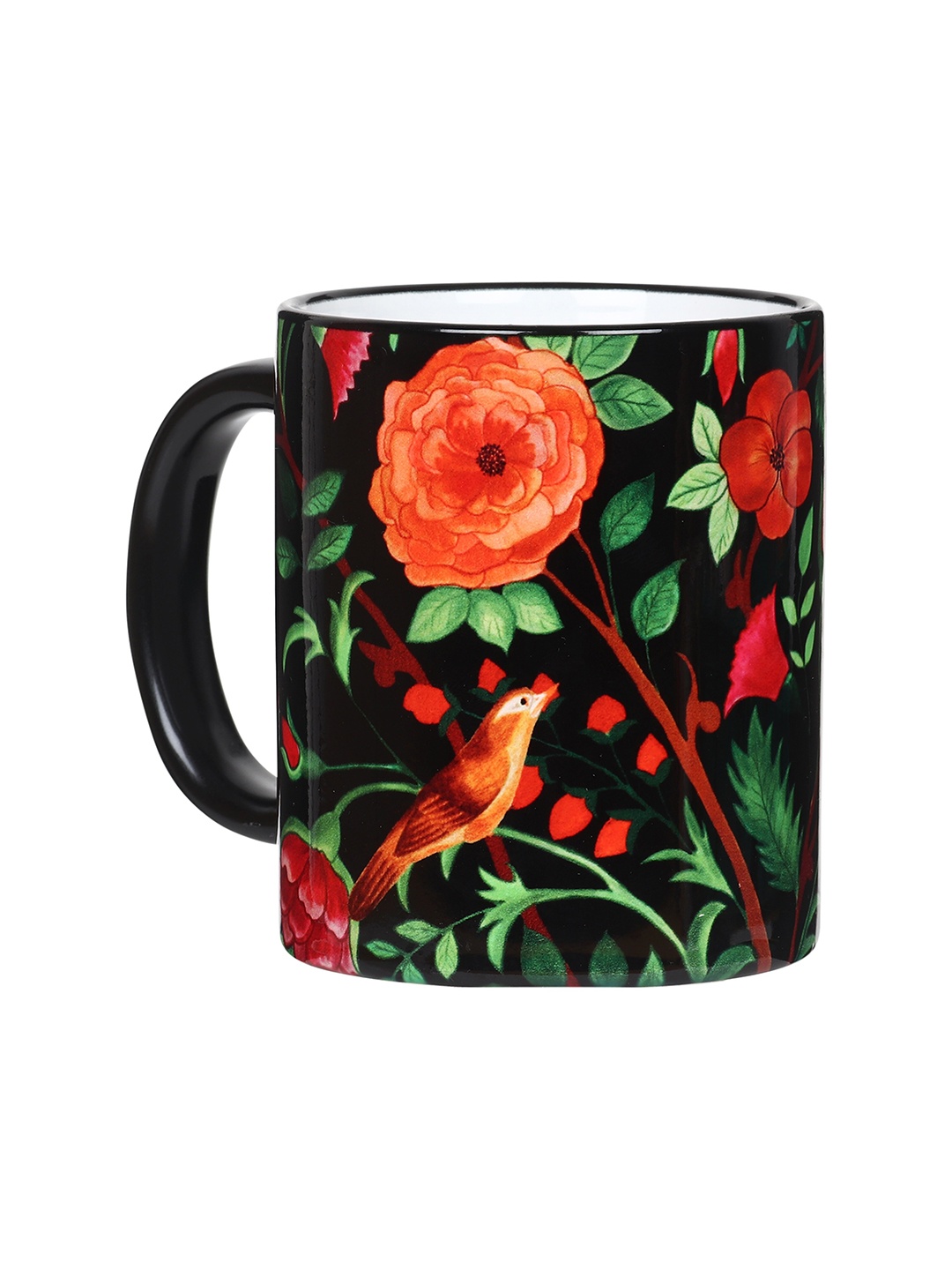 

KOLOROBIA Black & White Printed Ceramic Glossy Mug 325 ml