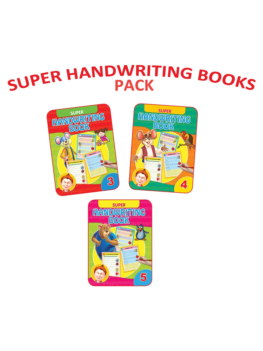 

Dreamland Kids Set Of 3 Part 2 Handwriting Books, Blue