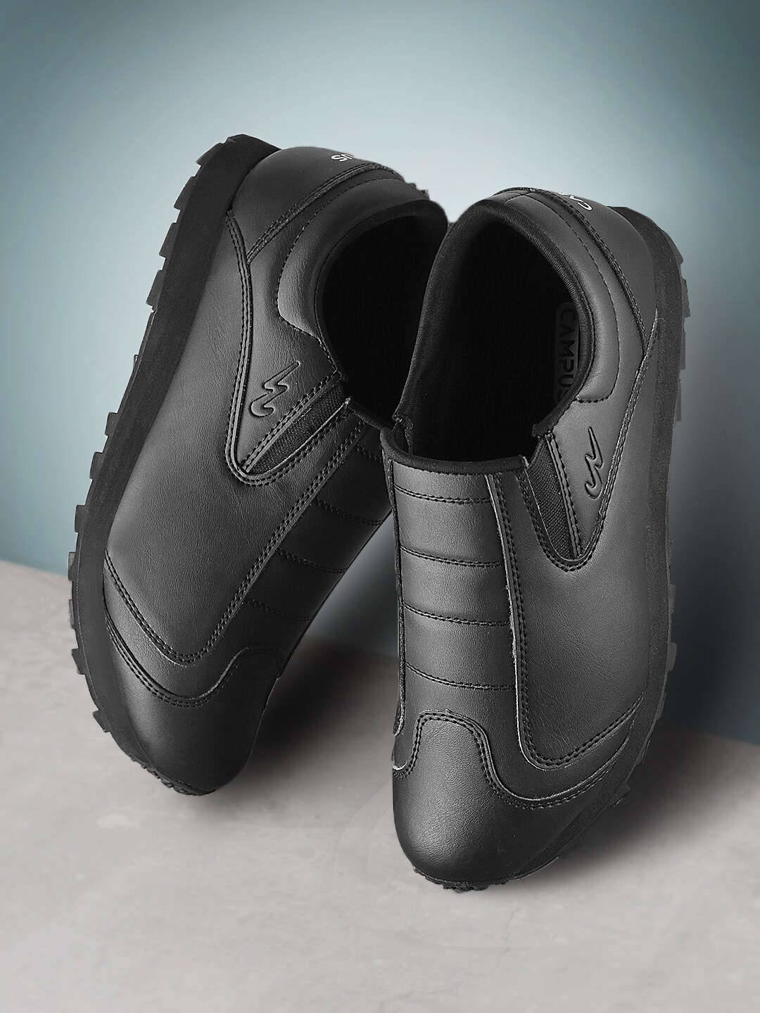 

Campus Men BLOCK Retro Sneakers, Black