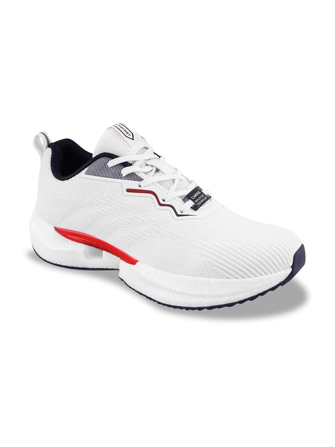 

Campus Men CORA Nitro-Boost Textile Running Shoes, White