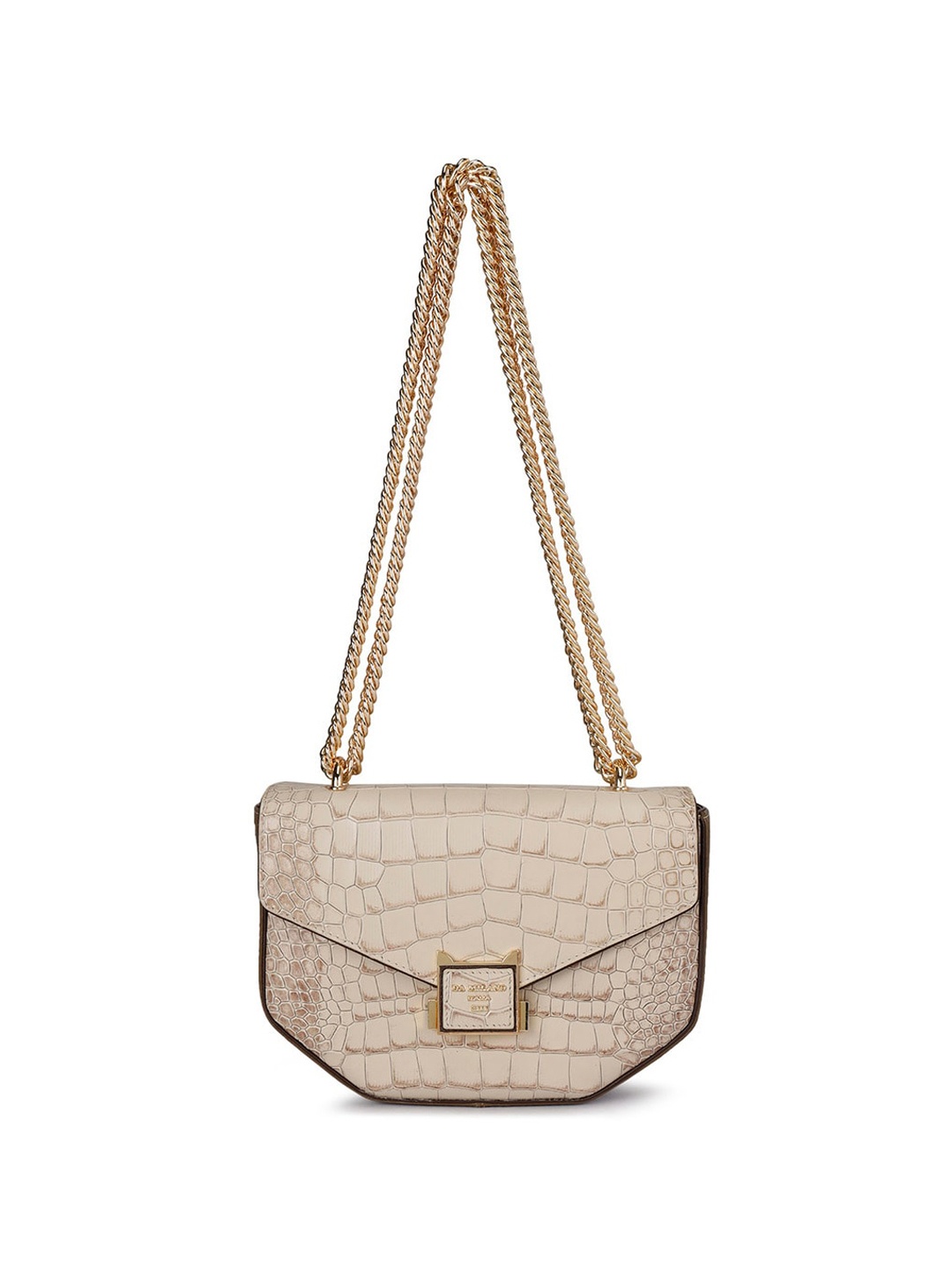 

Da Milano Textured Leather Shoulder Bag, Beige
