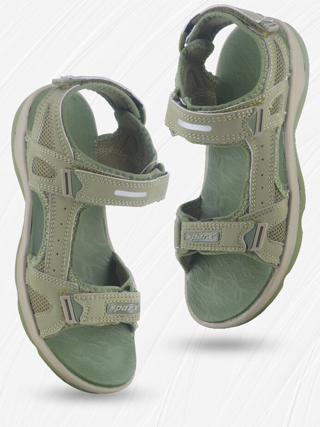 

Sparx Women Textured Sports Sandals, Sea green