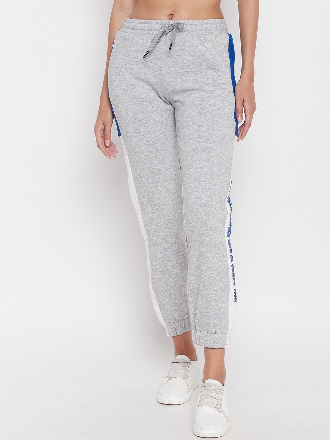 

MADAME M SECRET Women Printed Joggers, Grey