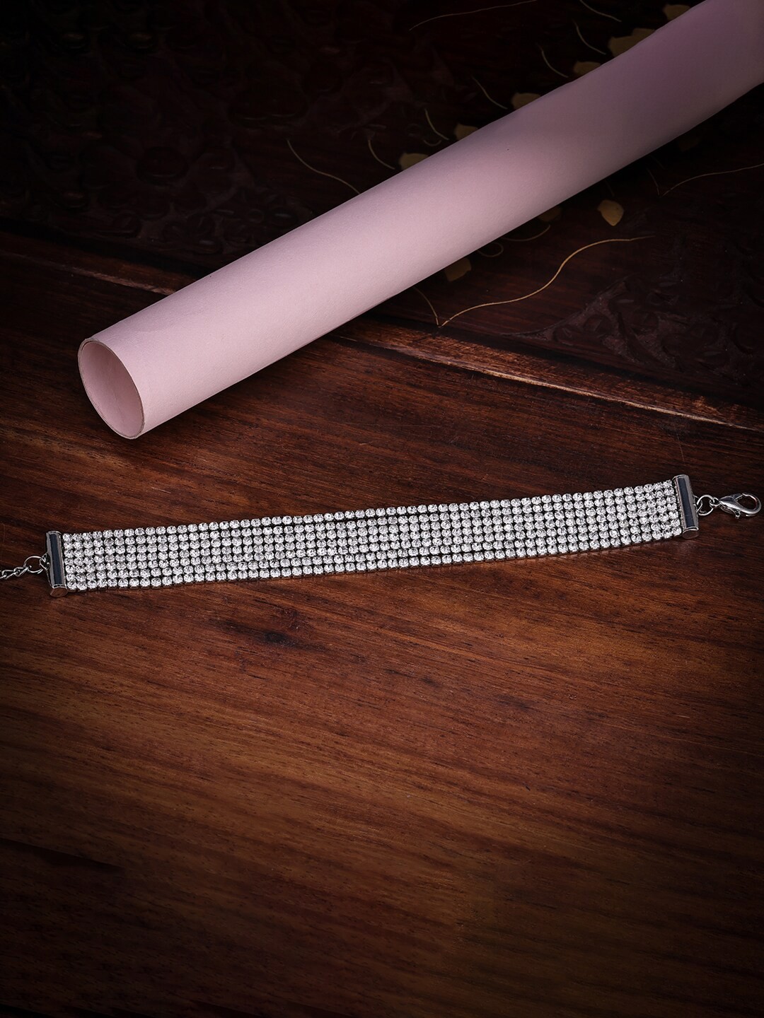 

Sukkhi Women Rhodium-Plated Link Bracelet, Silver