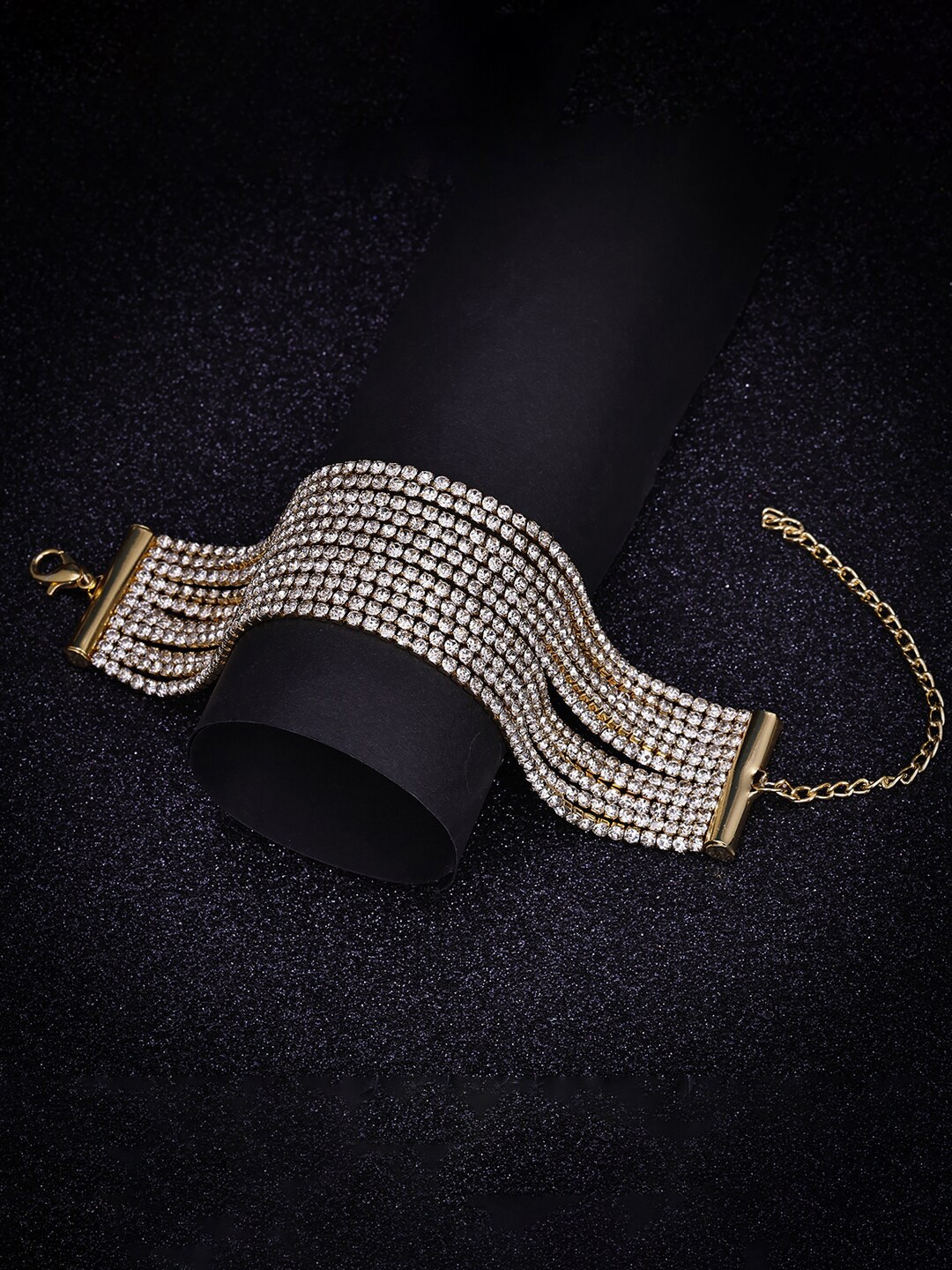 

Sukkhi Women Gold-Plated Link Bracelet