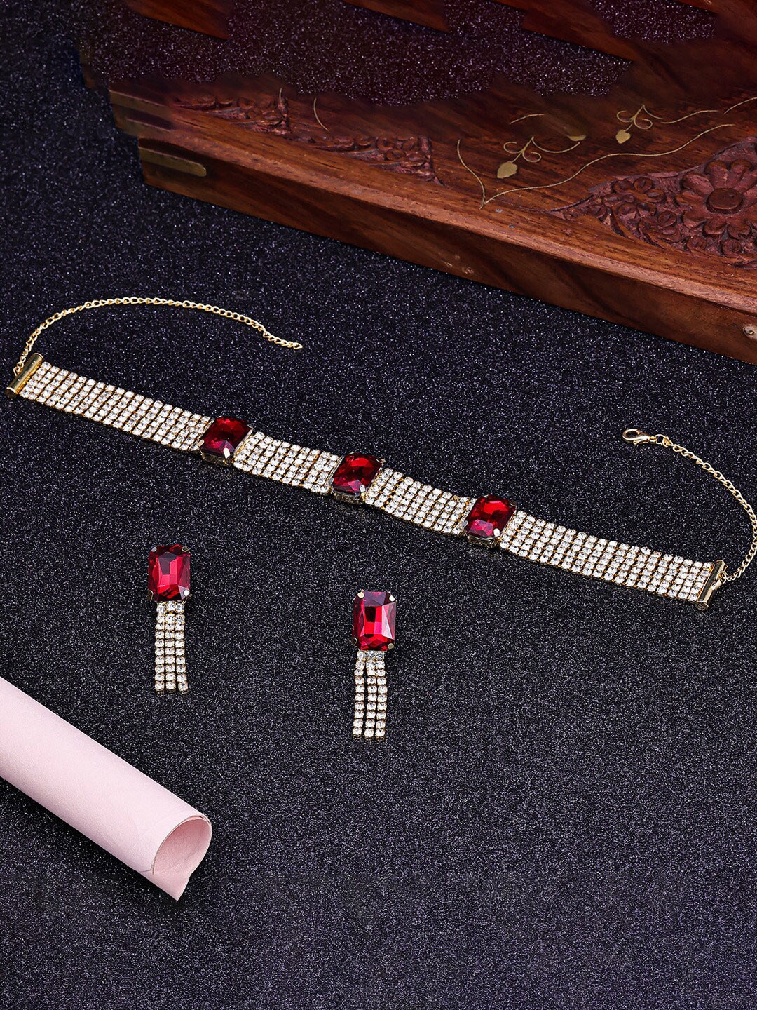 

Sukkhi Gold Plated AD Studded Jewellery Set