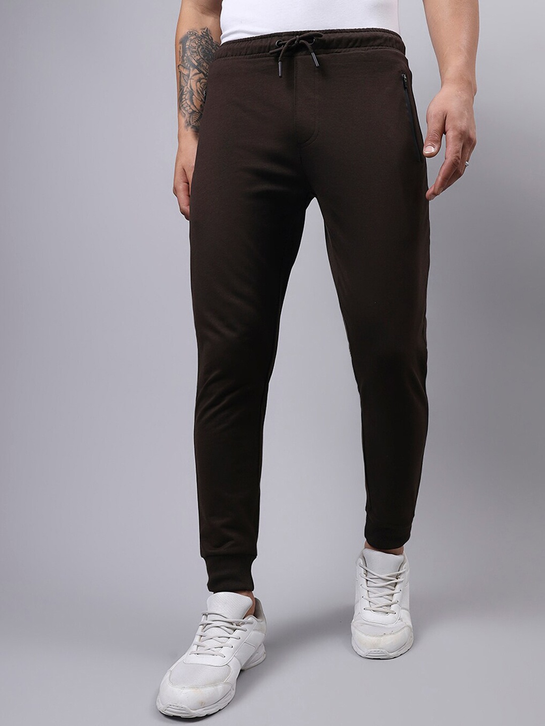 

Bewakoof Men Brown Cotton Running Joggers