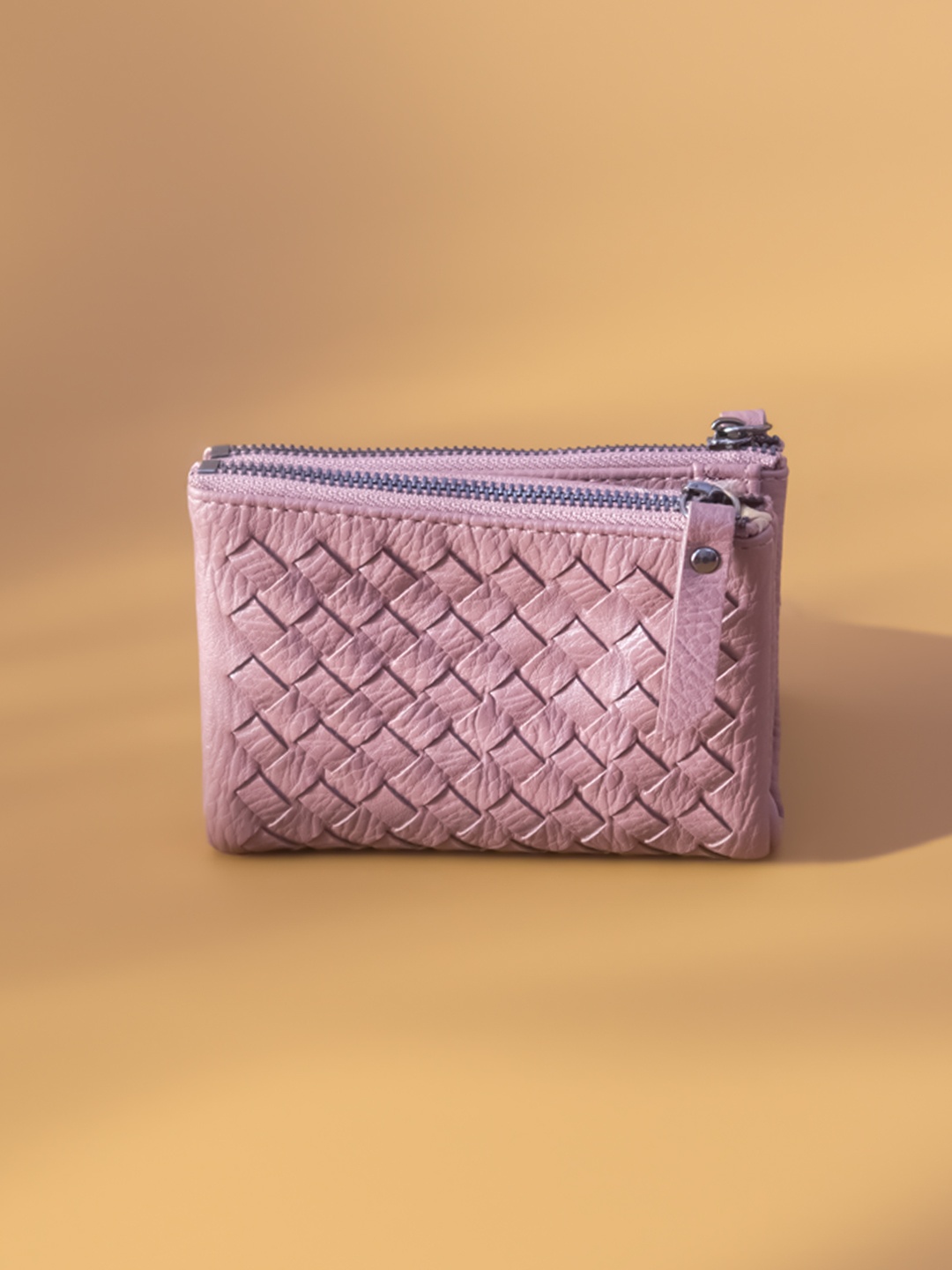 

Inc 5 Geometric Textured Two Fold Wallet, Pink