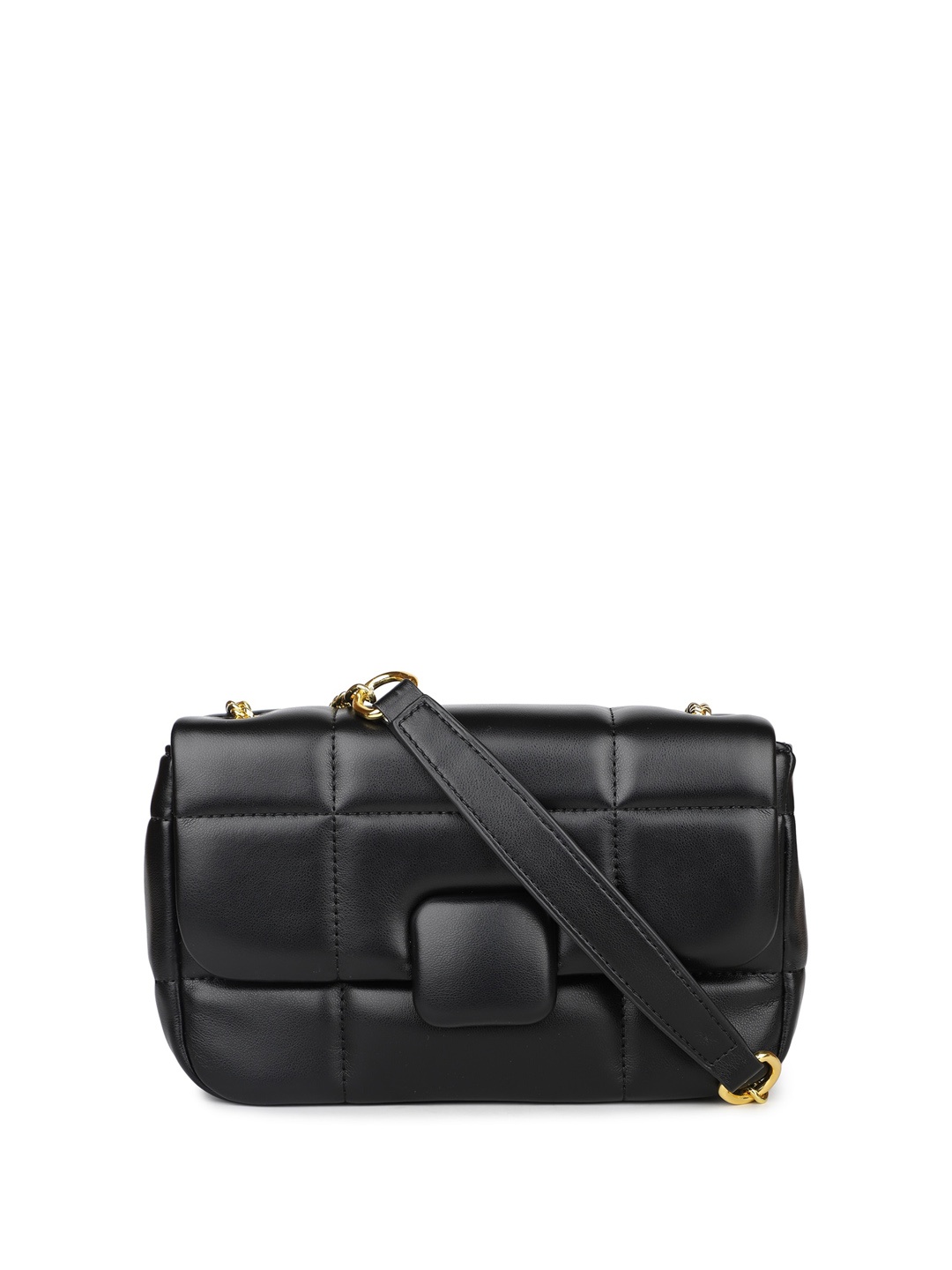 

Inc 5 Textured Structured Sling Bag, Black