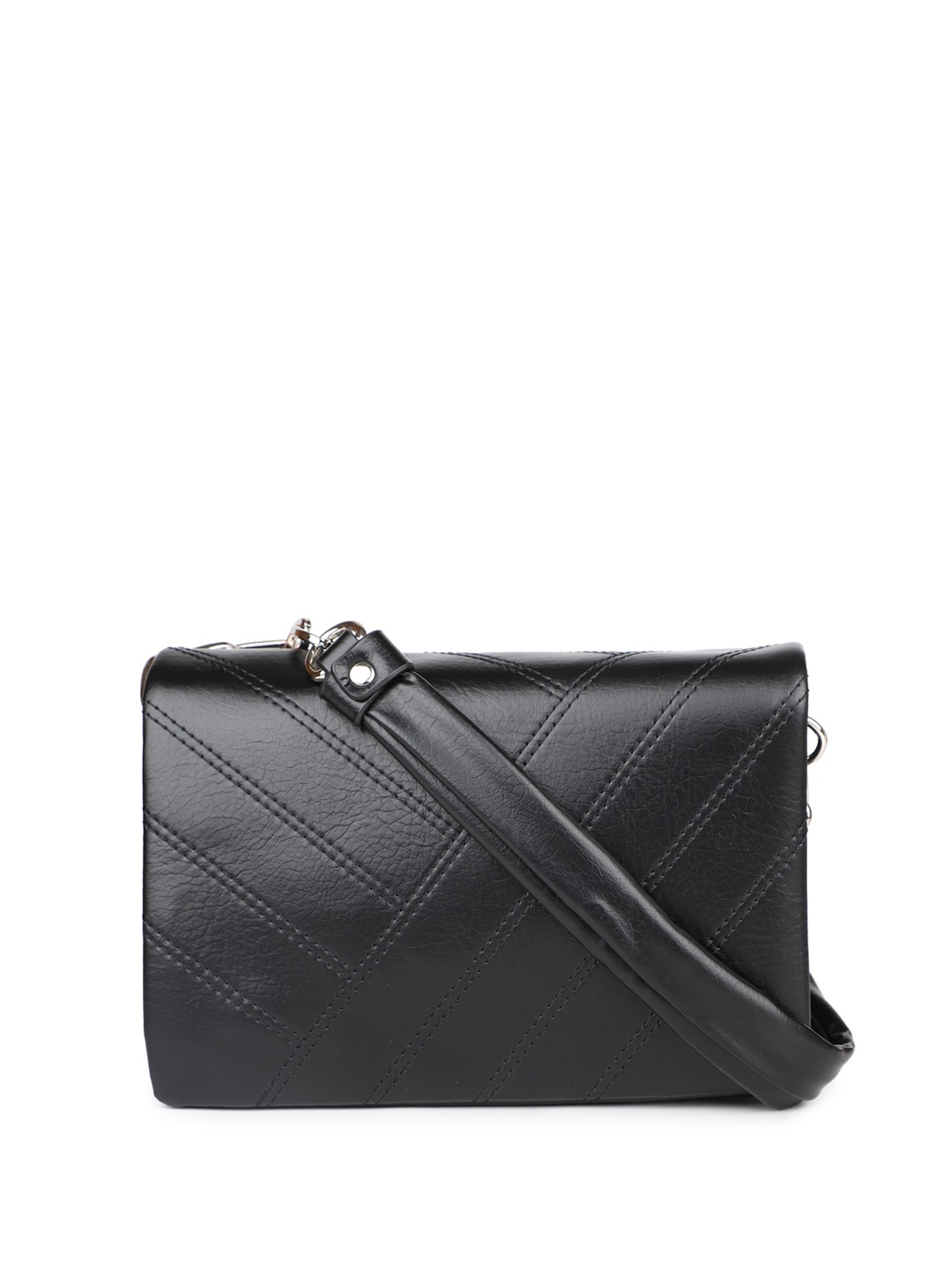 

Inc 5 Textured Structured Sling Bag, Black