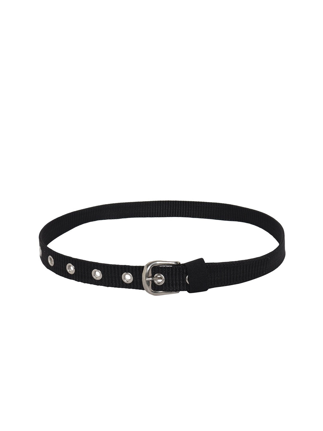 

Zacharias Boys Textured Slim Stretchable Belt, Black