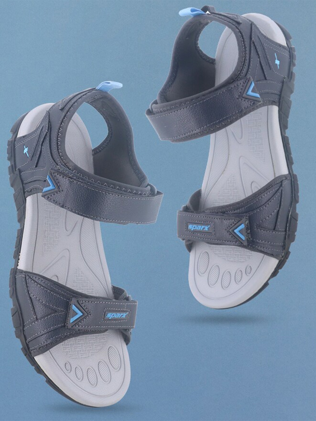 

Sparx Men Velcro Sports Sandals, Grey