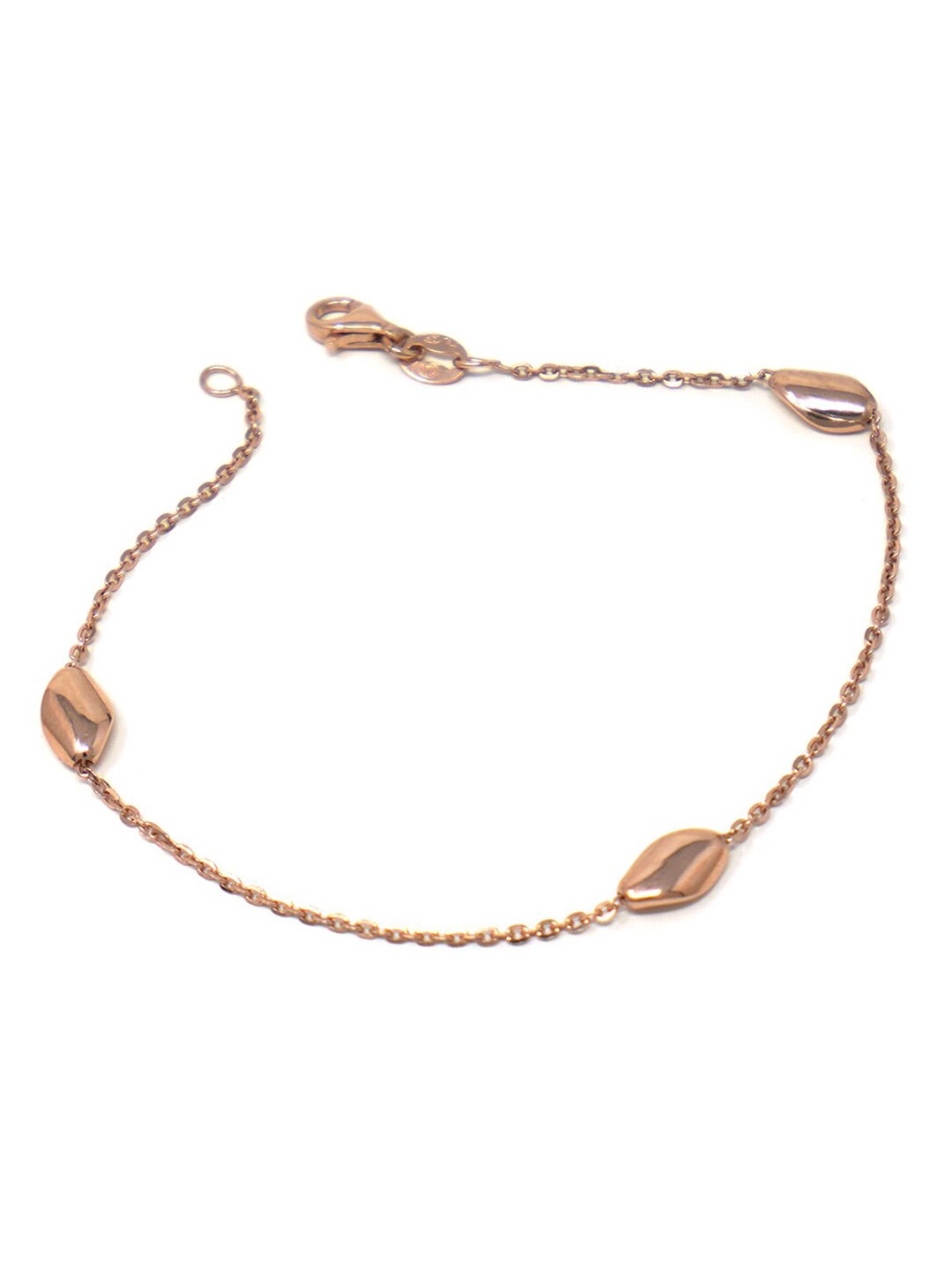 

MANNASH Rose Gold Sterling Silver Rose Gold-Plated Link Bracelet