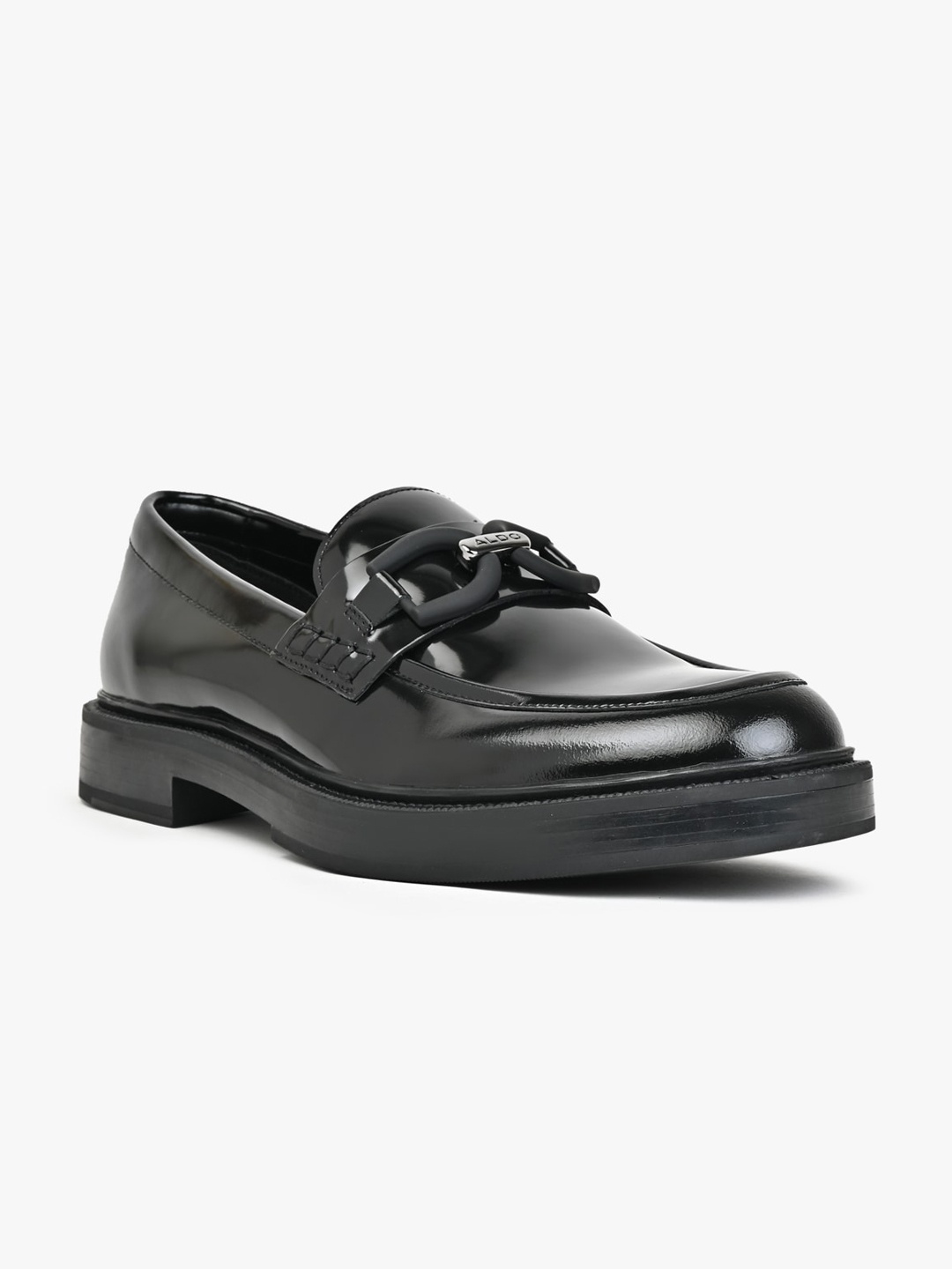 

ALDO Men Comfort Insole Leather Horsebit Loafers, Black