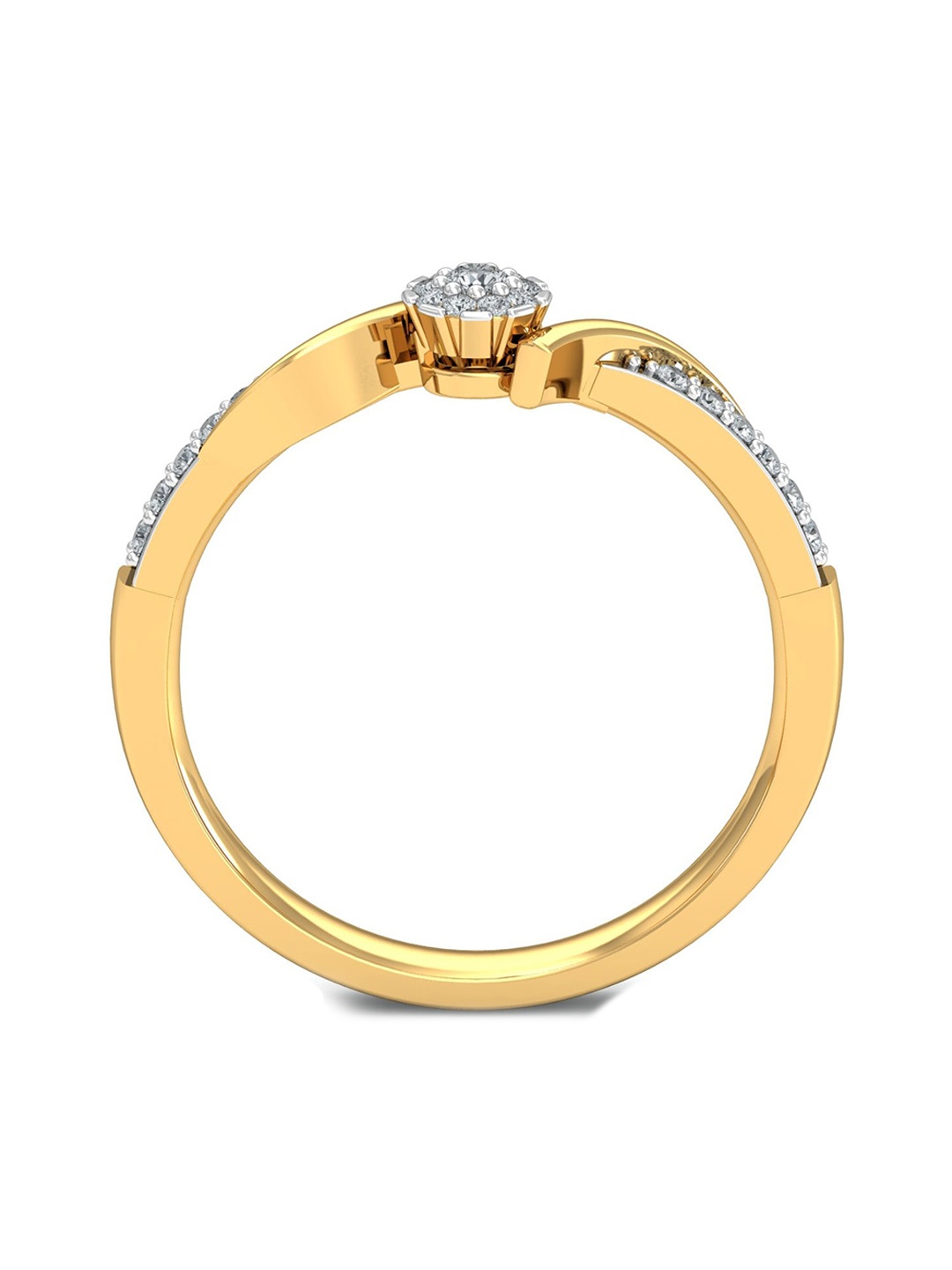 

KUBERBOX Najila 18KT Gold Diamond Ring-3.02 gm
