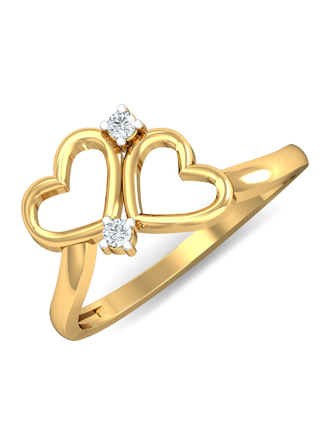 

KUBERBOX Badrai 18KT Gold Diamond Ring-2.33gm