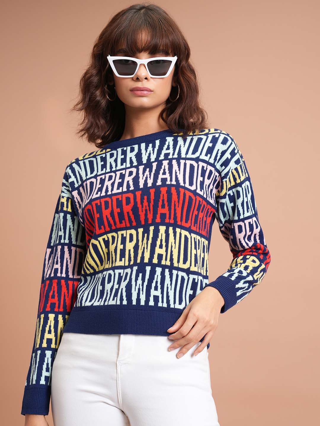 

Tokyo Talkies Floral Printed Pullover, Purple
