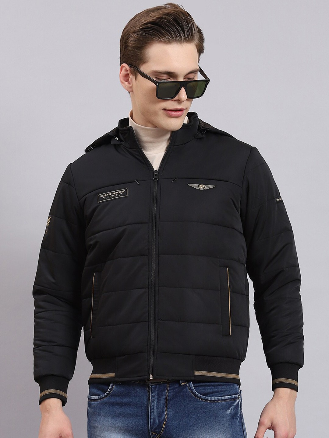 

Monte Carlo Hooded Lightweight Padded Jacket, Black