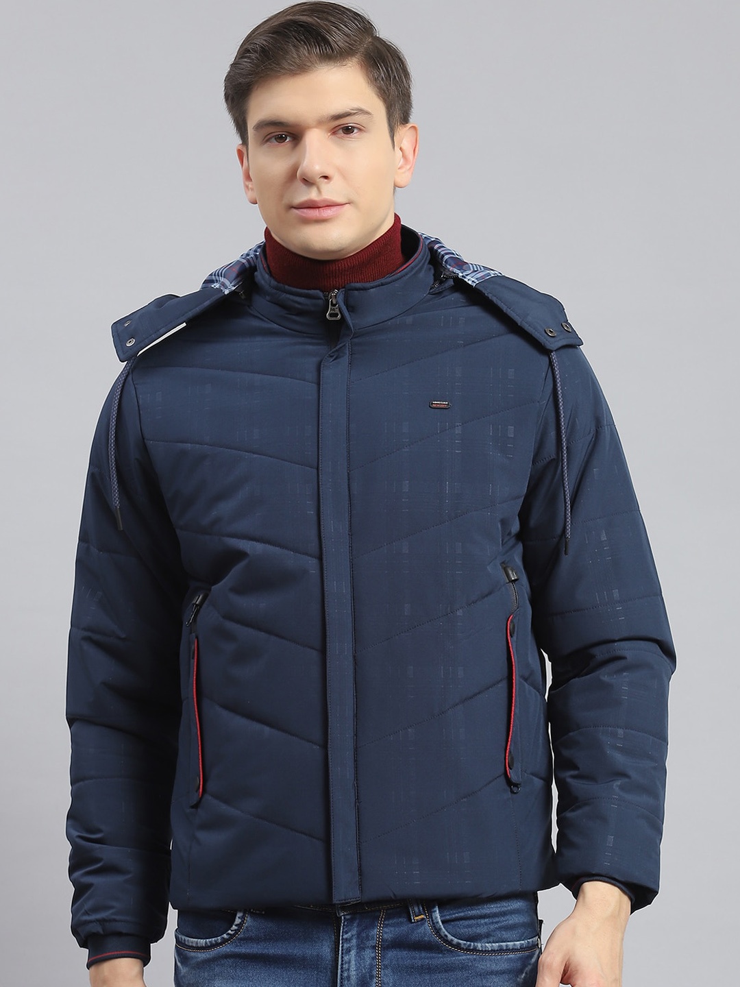 

Monte Carlo Hooded Lightweight Padded Jacket, Navy blue