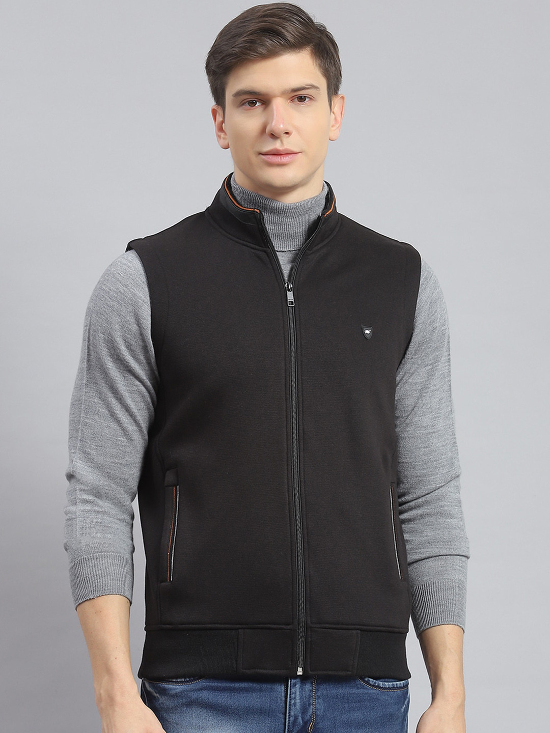 

Monte Carlo Lightweight Cotton Bomber Jacket, Black