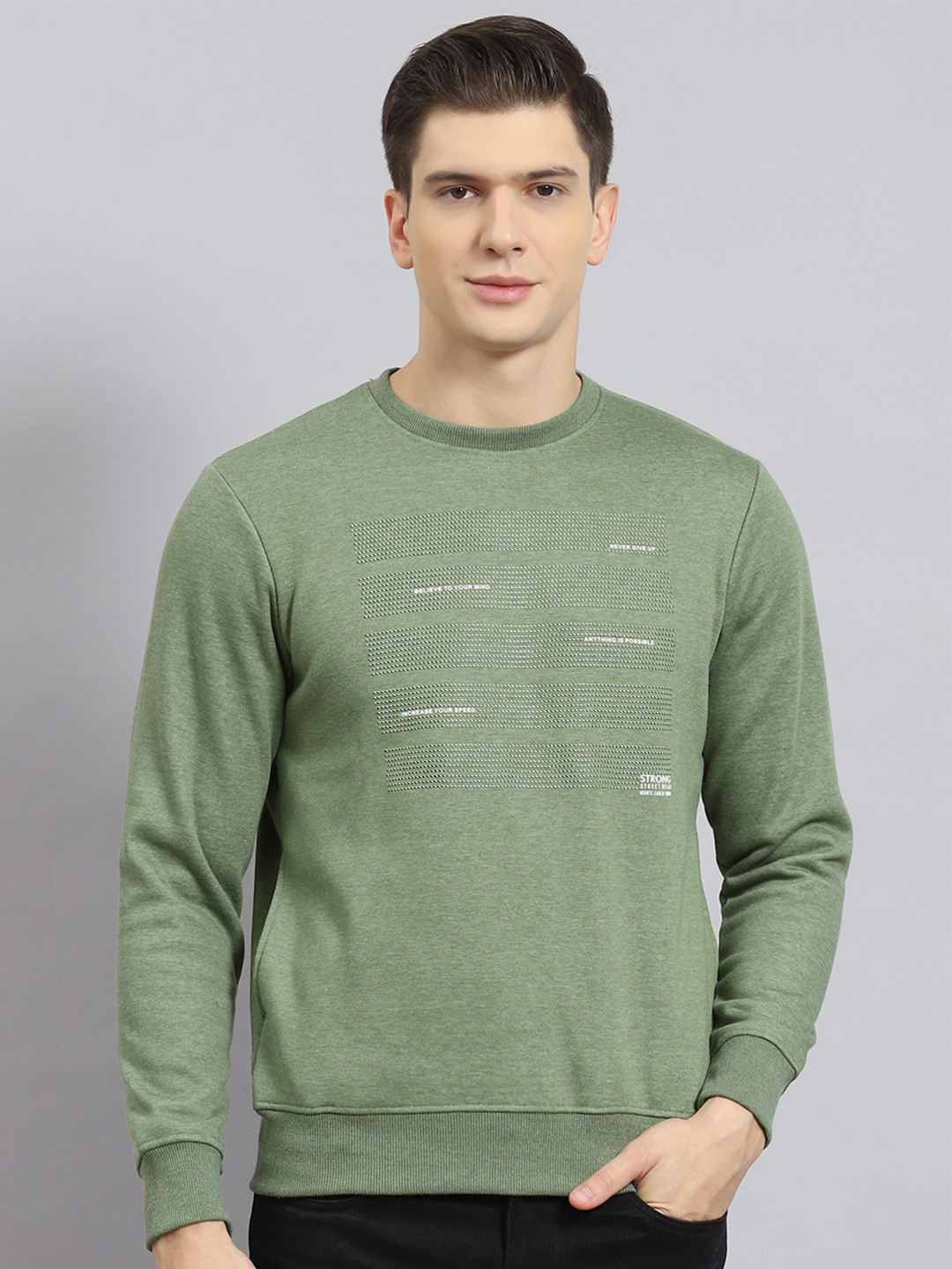 

Monte Carlo Round Neck Pullover, Green