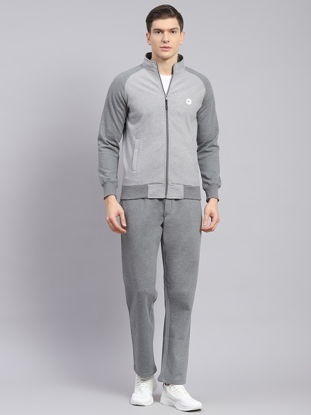 

Monte Carlo Mid-Rise Cotton Tracksuit, Grey