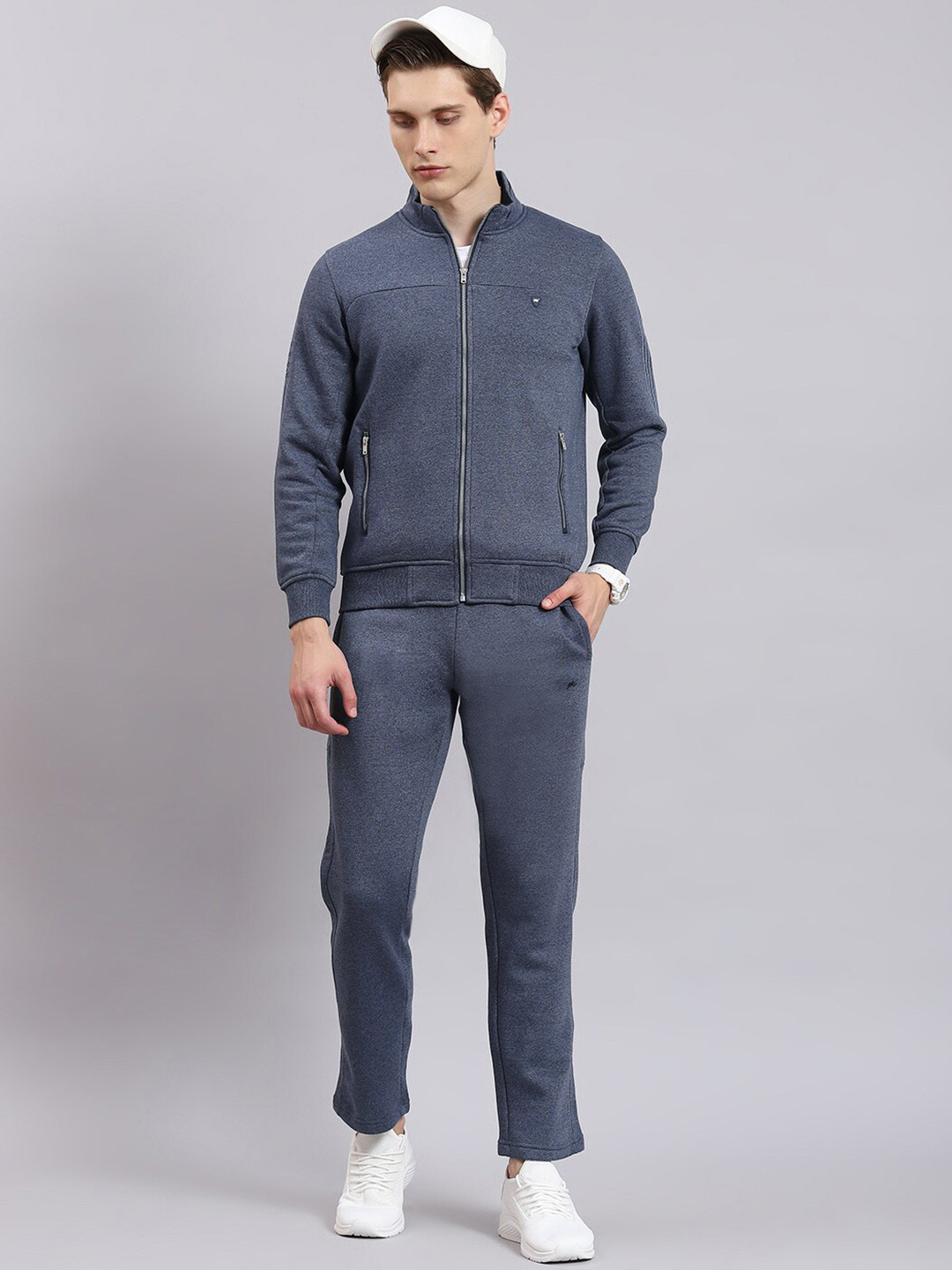 

Monte Carlo Mock Collar Mid-Rise Tracksuit, Navy blue