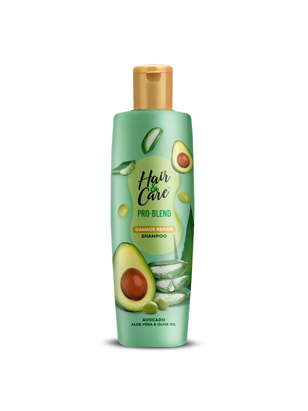

Hair & Care Pro Blend Damage Repair Shampoo For Dry Damaged Hair with Avocado - 300ml, Green