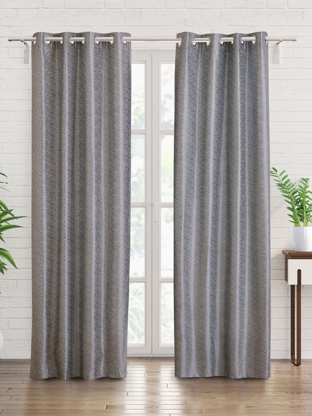 

Home Centre Corsica Andrea Grey 2 Pieces Light-Filtering Door Curtains