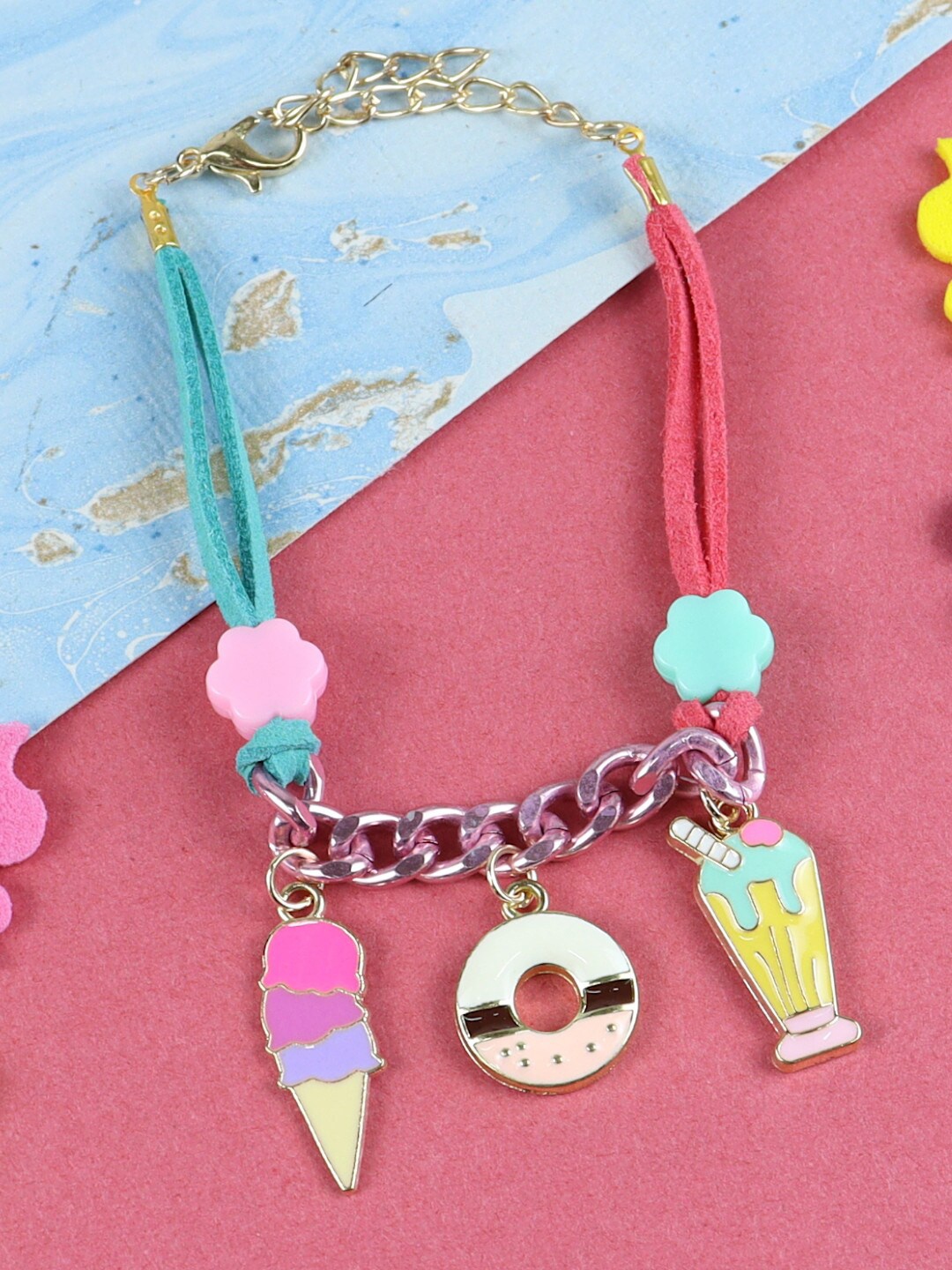 

Asthetika Kids Girls Charm Bracelet, Gold