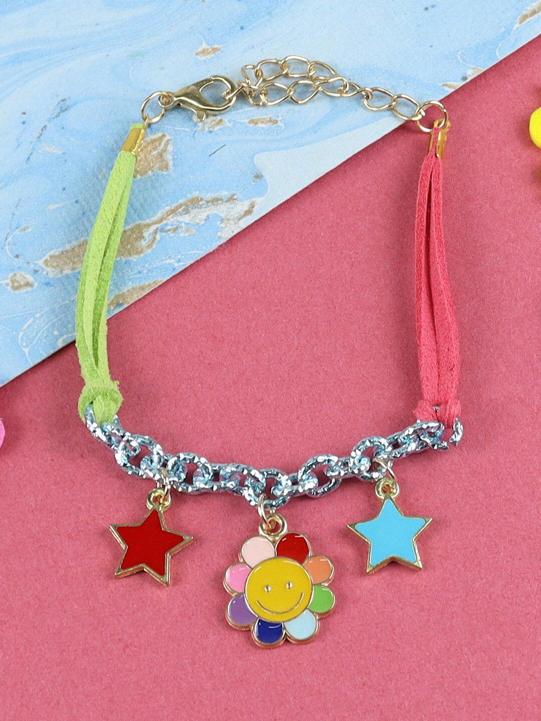 

Asthetika Kids Girls Link Bracelet, Red