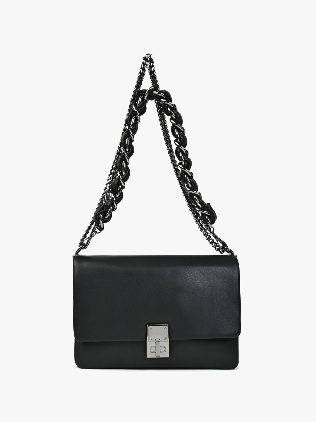 

ALDO Textured Structured Shoulder Bag, Black