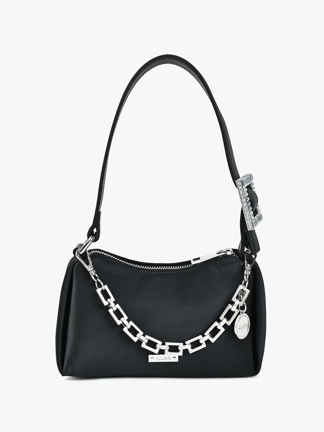

ALDO Synthetic Buckle Detail Sling Bag, Black